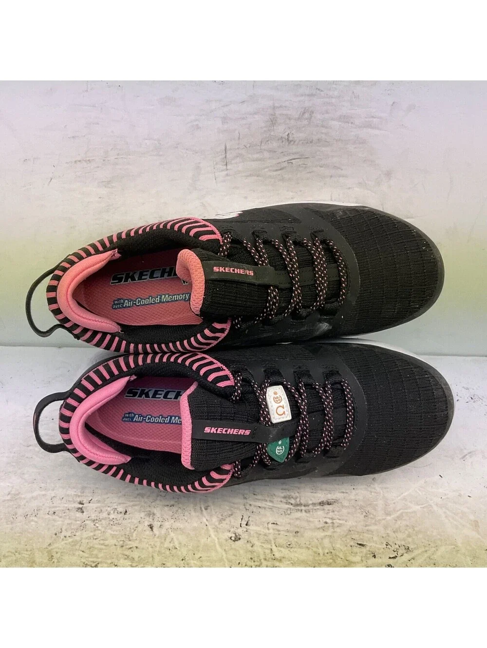 Skechers Women's Aluminum Toe SP Slip Resistant Safety Shoes 99996595 Black 7M